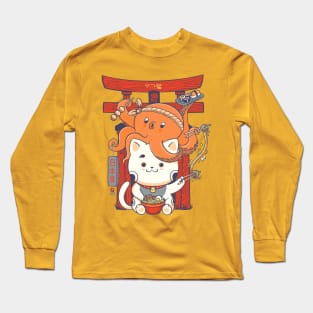 Tako and Neko Restaurant Long Sleeve T-Shirt